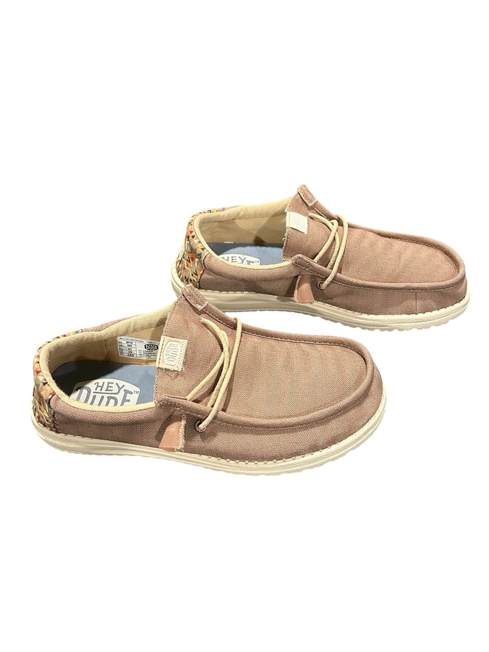 Hey Dude Men's Blush Canvas Wally Slip-Ons - Picture 2 of 8